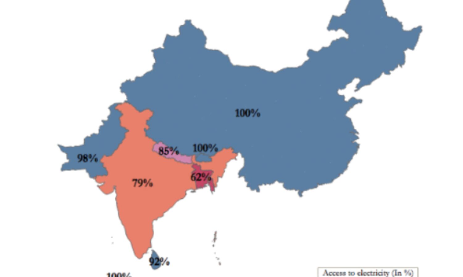 In 2014, India Better Only Than Bangladesh Among Neighbouring Nations In Electricity Access