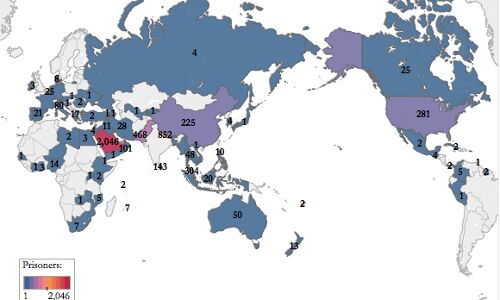 7,448 Indians Imprisoned In 81 Countries
