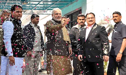 Modi Leads BJP To Thumping Victory