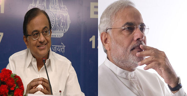 modi and chidambaram gdp war